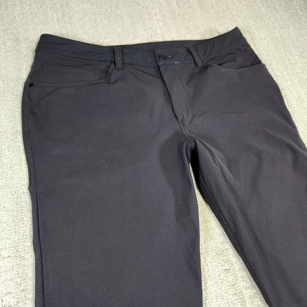 Lululemon Pants Men 31x34 ABC Slim Fit Performance Chino Black Golf Athleisure